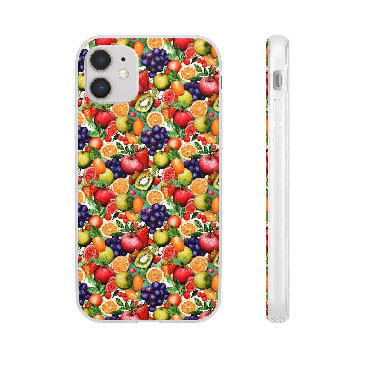 Cute Flexi Phone Cases, Summer Fruit Mix, Compatible with Samsung Galaxy S23, Samsung S22, Samsung S21, Samsung S20, Galaxy S20 Ultra