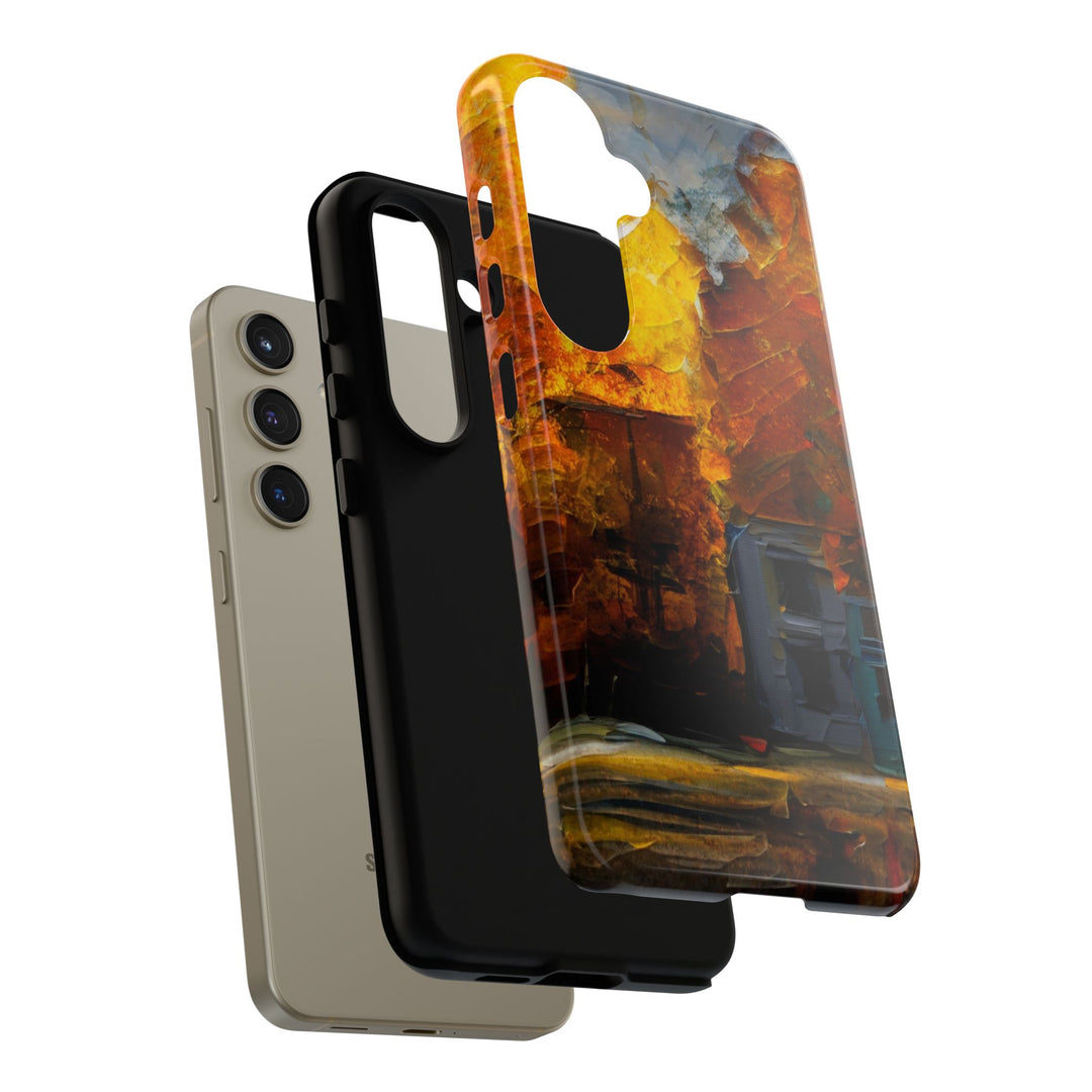 Impact Resistant, Fall Leaves Oil Painting, Cute Phone Cases for Samsung S24, S23, S22, S21, IPhone 15 pro Iphone 14 pro Iphone 13 IPhone 12 Iphone 11 - Studio40ParkLane