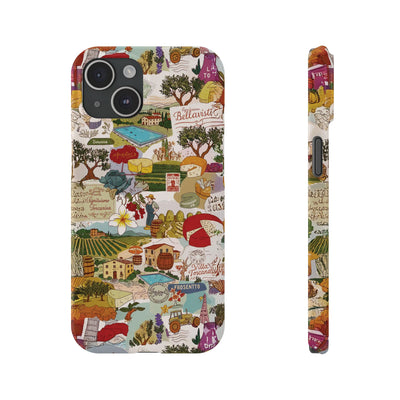 Slim Italy Tuscany Coquette Collage Cute Phone Case for Iphone 17 - | iPhone 16 Pro Max Case | iPhone 15 Case Iphone 14 13 12 11 10 9 8 7 - Studio40ParkLane
