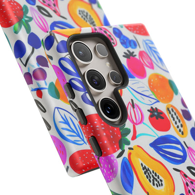 Cute Samsung Phone Case | Aesthetic Samsung Phone Case | Galaxy S23, S22, S21, S20 | Summer Fruit Cocktail, Protective Phone Case