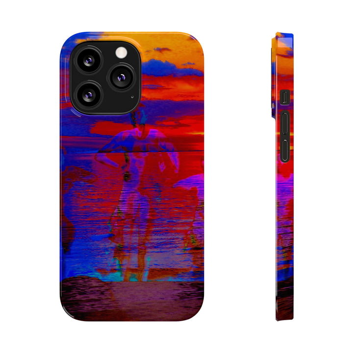 Slim Cute Phone Cases for Iphone | iPhone 15 Case | iPhone 15 Pro Max, Iphone 14 Case, Iphone 14 Pro Max, Iphone 13, Red Blue Sunset - Studio40ParkLane