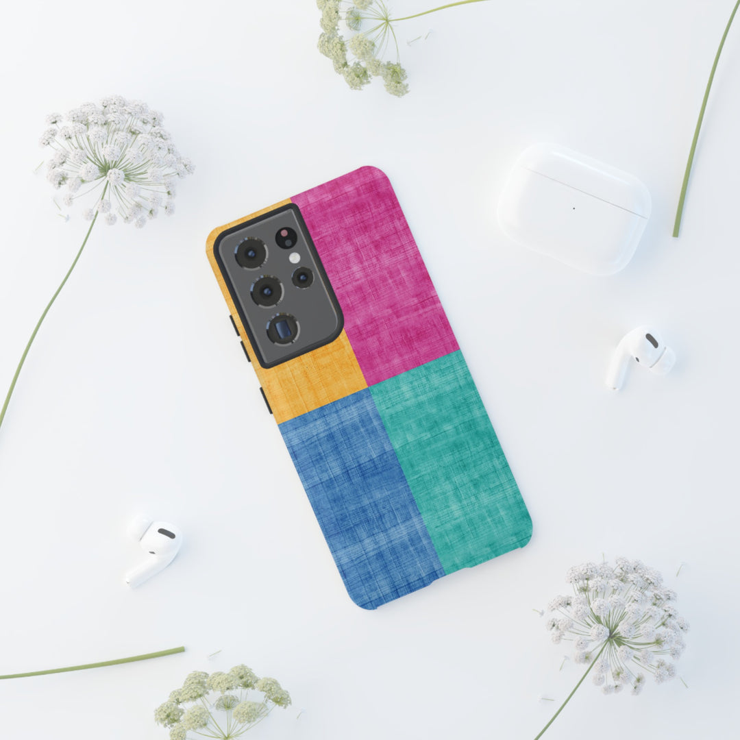 Impact Resistant, Colored Shapes, Cute Phone Cases for Samsung S24, S23, S22, S21, IPhone 15 pro Iphone 14 pro Iphone 13 IPhone 12 Iphone 11 - Studio40ParkLane