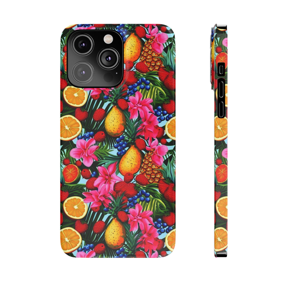 Slim Cute Phone Cases for Iphone - | iPhone 15 Case | iPhone 15 Pro Max Case, Iphone 14 Case, Iphone 14 Pro Max, Iphone 13, Summer Mixed Fruit - Studio40ParkLane