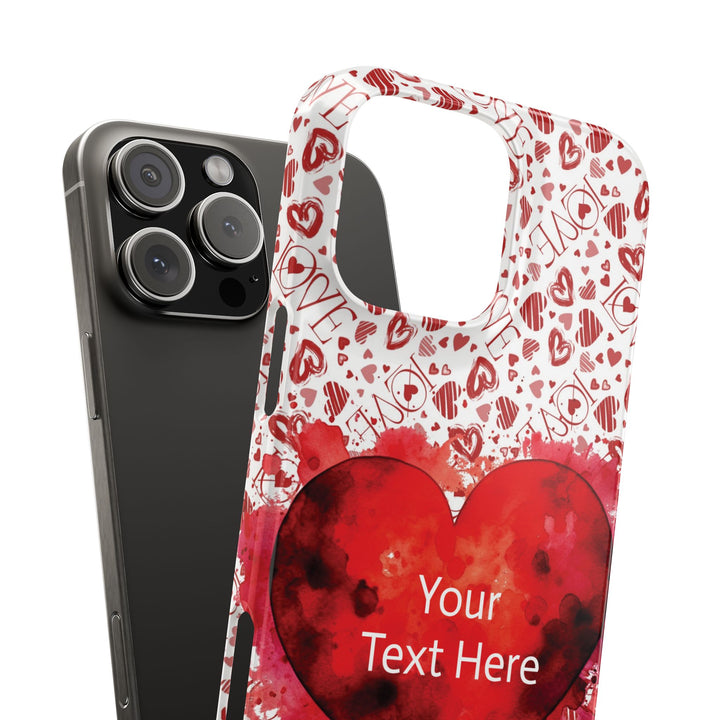 Slim Cute Phone Cases for Iphone - | iPhone 15 Case | iPhone 15 Pro Max Case, Iphone 14 Case, Iphone 14 Pro Max, Iphone 13, Valentine Hearts Love - Studio40ParkLane