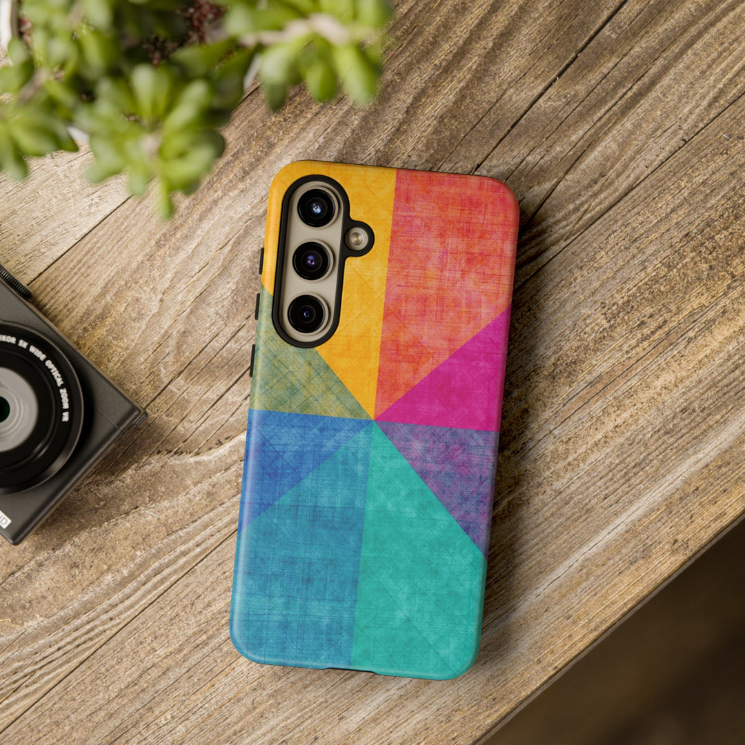 Impact Resistant, Colored Shapes, Cute Phone Cases for Samsung S24, S23, S22, S21, IPhone 15 pro Iphone 14 pro Iphone 13 IPhone 12 Iphone 11 - Studio40ParkLane