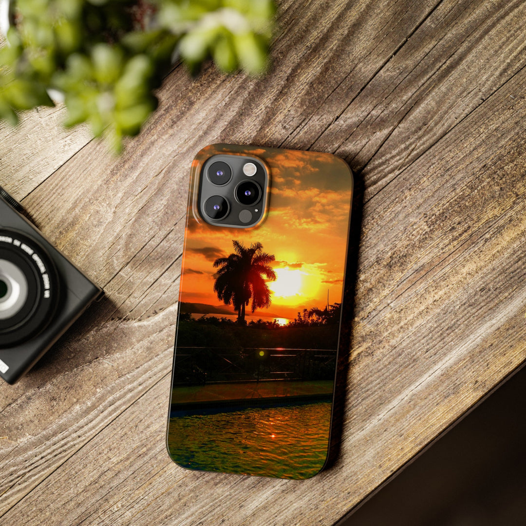 Slim Cute Phone Cases for Iphone - | iPhone 15 Case | iPhone 15 Pro Max Case, Iphone 14 Case, Iphone 14 Pro Max, Iphone 13, Summer Jamaica Sunset - Studio40ParkLane