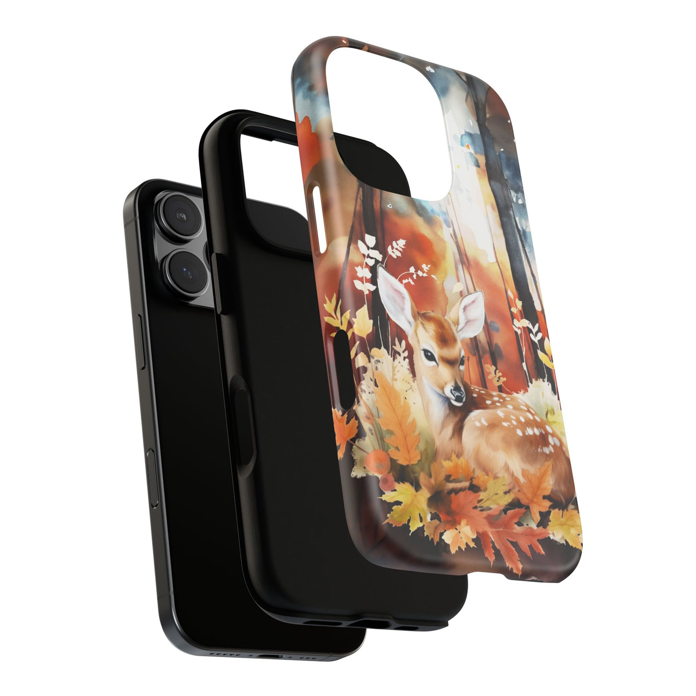 Autumn Fall Deer Forest Gift for Her Cute Phone Case for, Samsung Galaxy S24, S23, S22, S21, IPhone 16 Case | Iphone 15, Iphone 14, IPhone 13 Case