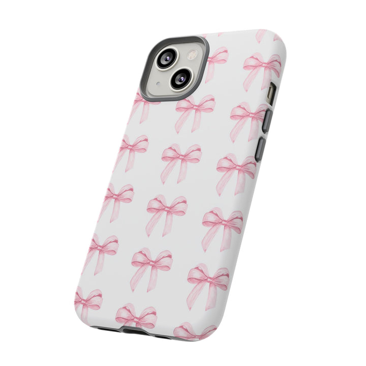 Pink Bows Cute Phone Case, for IPhone 16 Pro Max | Iphone 15, Iphone 14, IPhone 13 Case, 11 8 7, Samsung Galaxy S24, S23, S22, S21, 2 Layer Protection - Studio40ParkLane