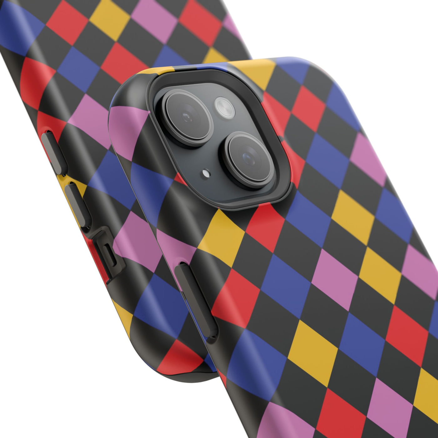 Aesthetic Colorful Checkerboard Tough Magsafe Phone Case - For iPhone 17 Pro Max iPhone 16 Pro iPhone 15 Iphone 14 Plus 13 Pro 12 11 Gift - Studio40ParkLane