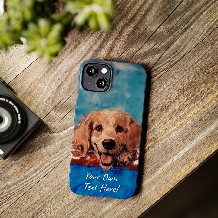 Slim Personalized Cute iPhone Cases - | iPhone 15 Case | iPhone 15 Pro Max Case, Iphone 14 Case, Iphone 14 Pro Max, Iphone 13, Golden Retriever Dog - Studio40ParkLane