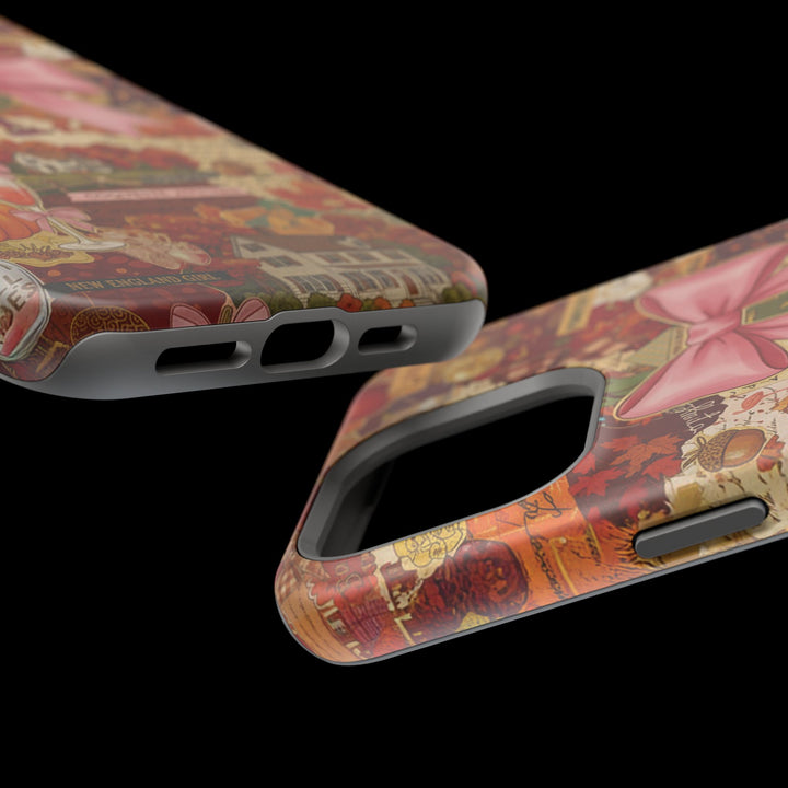 New England Fall Coquette Collage Tough Magsafe Cute Phone Cases for Iphone | iPhone 15 Pro Max Case, Iphone 14, Iphone 14 13 12 11 10 9 8 7 - Studio40ParkLane