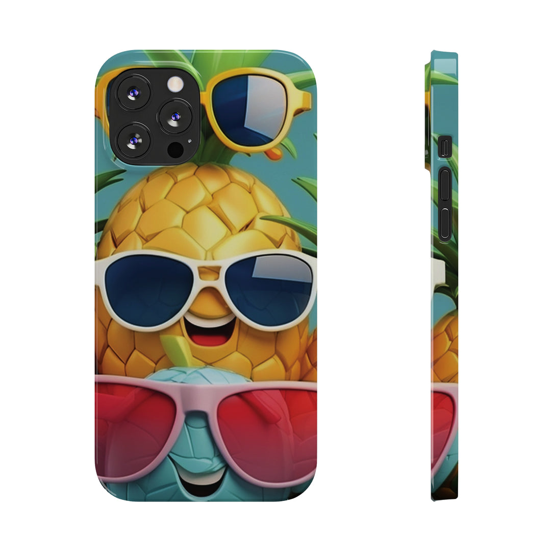 Slim Cute Phone Cases for Iphone - | iPhone 15 Case | iPhone 15 Pro Max Case, Iphone 14 Case, Iphone 14 Pro Max, Iphone 13, Summer Pineapple Fruit - Studio40ParkLane