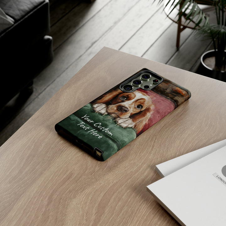 Personalize this Cute Samsung Phone Case | Cocker Spaniel Dog Samsung Phone Case | Galaxy S23, S22, S21, S20 | Customized Samsung Case - Studio40ParkLane