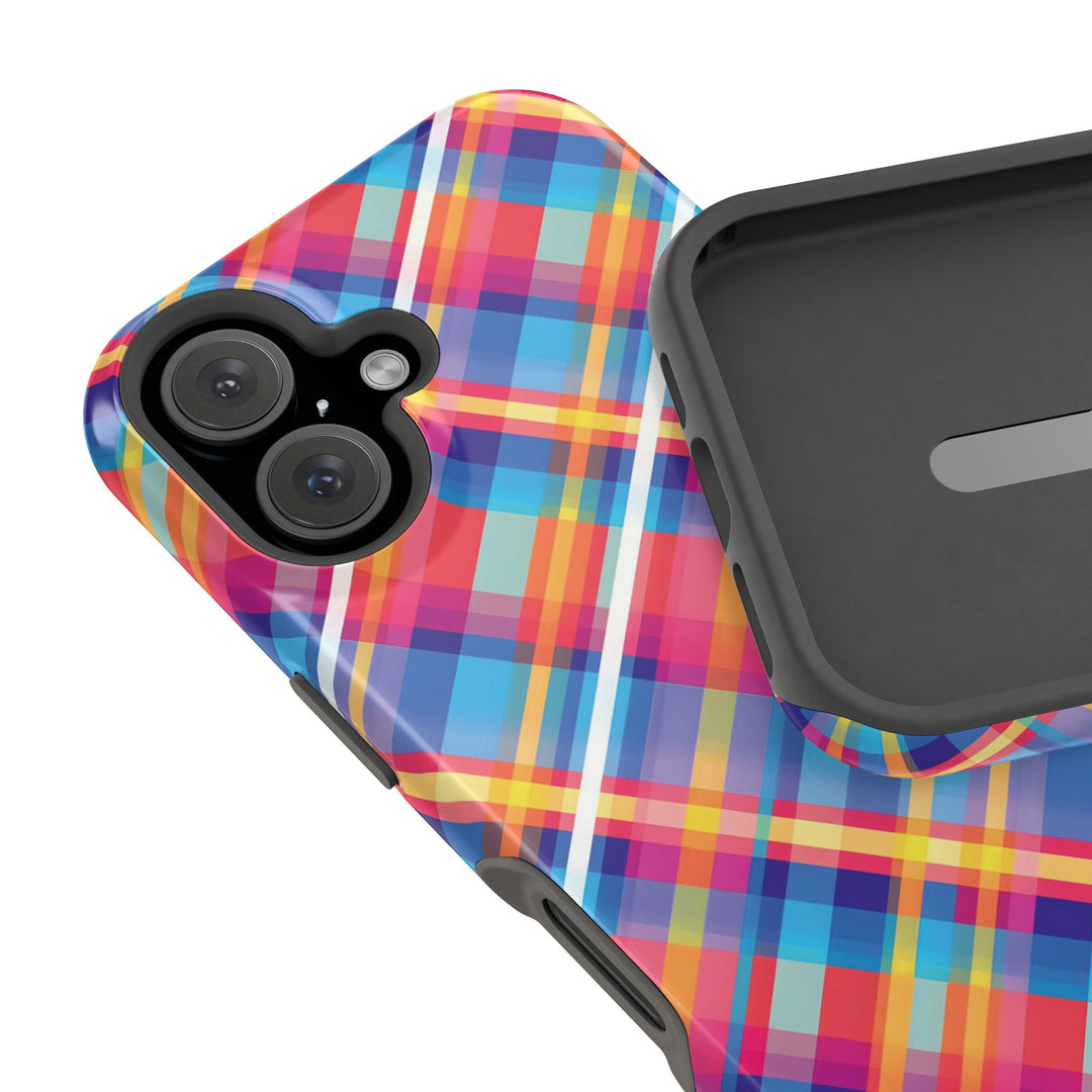 Checkered Plaid Magsafe Gift for Her Cute Phone Case for Iphone, | iPhone 16 | iPhone 15 Pro Max, Iphone 14 Pro Max, 13 12 11 10 9 8 7 - Studio40ParkLane