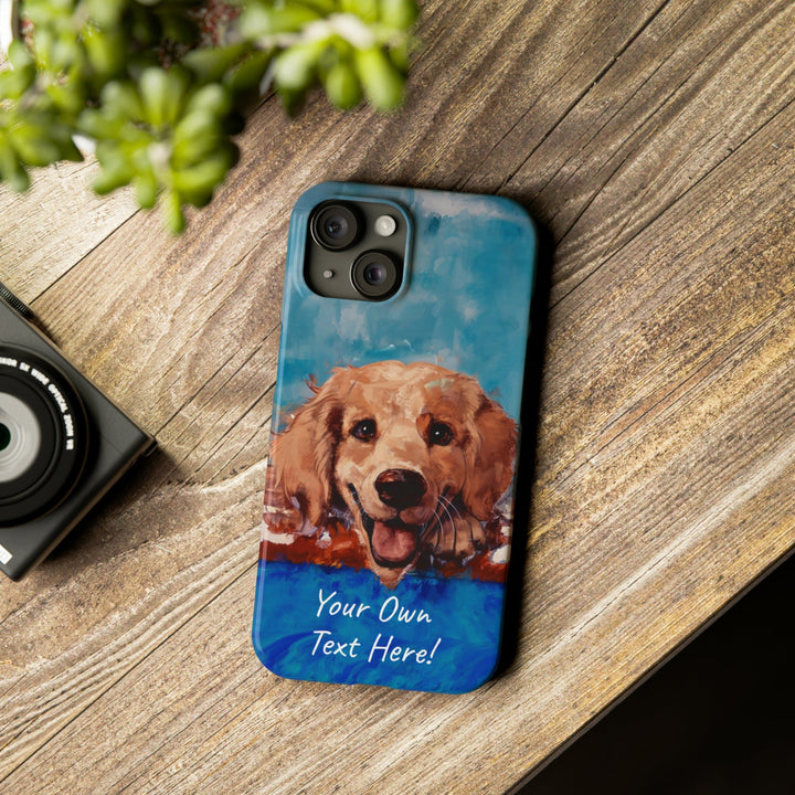 Slim Personalized Cute iPhone Cases - | iPhone 15 Case | iPhone 15 Pro Max Case, Iphone 14 Case, Iphone 14 Pro Max, Iphone 13, Golden Retriever Dog - Studio40ParkLane