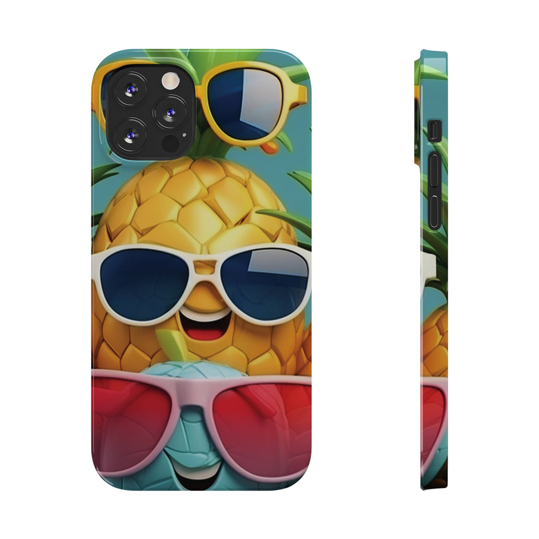 Slim Cute Phone Cases for Iphone - | iPhone 15 Case | iPhone 15 Pro Max Case, Iphone 14 Case, Iphone 14 Pro Max, Iphone 13, Summer Pineapple Fruit - Studio40ParkLane