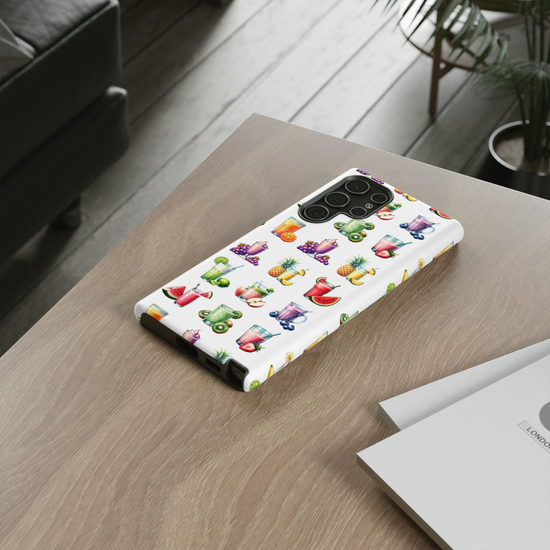 Cute Samsung Case | Cool Iphone Case | Tropical Summer Fruit Cocktail, Samsung S24, S23, S22, S21, IPhone 15 Case | Iphone 14 Case, Iphone 13 Case - Studio40ParkLane