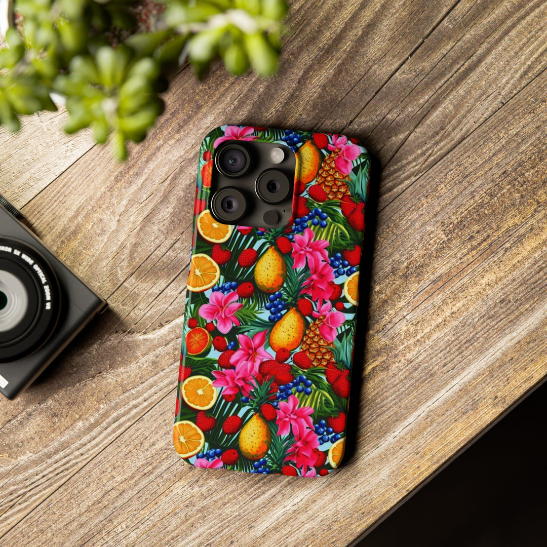 Slim Cute Phone Cases for Iphone - | iPhone 15 Case | iPhone 15 Pro Max Case, Iphone 14 Case, Iphone 14 Pro Max, Iphone 13, Summer Mixed Fruit - Studio40ParkLane