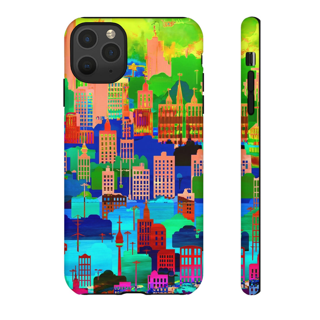 Cute Samsung Case | Cool Iphone Case | Summer City Skyline, Samsung S24, S23, S22, S21, IPhone 15 Case | Iphone 14 Case, Iphone 13 Case - Studio40ParkLane