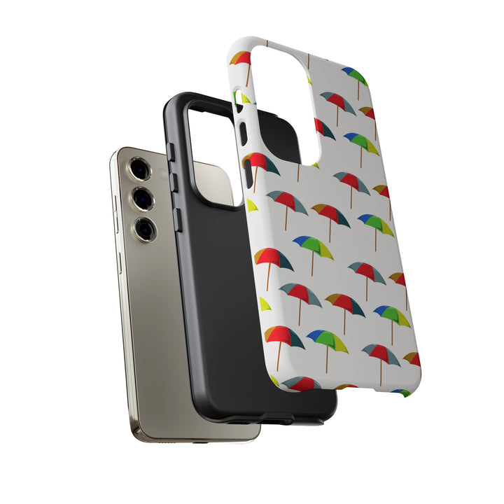 Cute Samsung Phone Case | Aesthetic Samsung Phone Case | Galaxy S23, S22, S21, S20 | Colorful Beach Parasols, Protective Phone Case - Studio40ParkLane