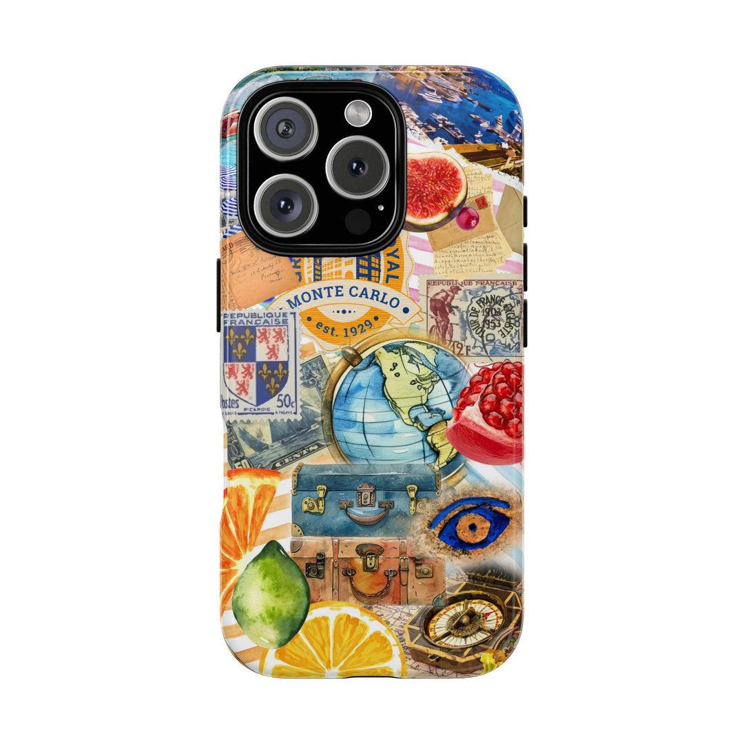 Cute European Summer Collage Phone Case, for IPhone 16 Case | Iphone 15, Iphone 14, IPhone 13 Case, 11 8 7, Samsung Galaxy S24, S23, S22, S21 Extra Protective - Studio40ParkLane