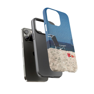 Cute Samsung Case | Cool Iphone Case | Summer Blue Beach Chair, Samsung S24, S23, S22, S21, IPhone 15 Case | Iphone 14 Case, Iphone 13 Case