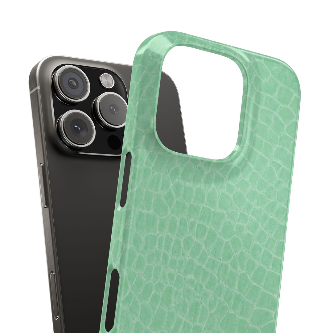 Slim Non Leather Mint Color Pattern Gift for Her Cute Phone Cases for Iphone 16 Pro Max | iPhone 15 Case | iPhone 15 Pro Max Case, Iphone 14, 13, 12, 11, 10, 8, 7 - Studio40ParkLane