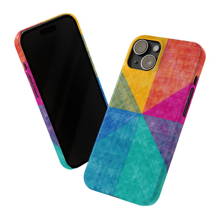 Slim Cute Phone Cases for Iphone | iPhone 15 Case | iPhone 15 Pro Max Case, Iphone 14, Iphone 14 Pro Max, Iphone 13, Abstract Colored Shapes - Studio40ParkLane