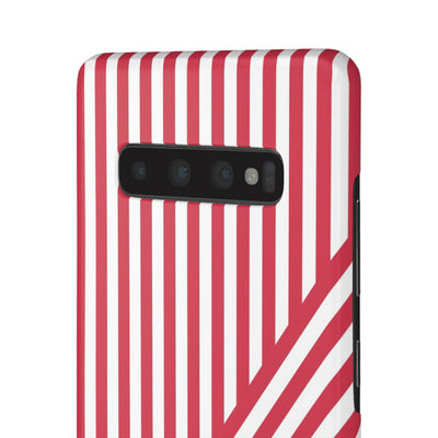 Aesthetic Winterberry Red Stripes Cute Phone Case Sleek Snap - For iPhone 17 Pro Max iPhone 16 Pro iPhone 15 Iphone 14 Plus 13 Pro 12 11 10 Gift - Studio40ParkLane