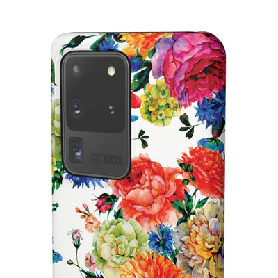 Snap Spring Flowers Cute Phone Cases for Samsung S24, S23, S22, S21, S20, Plus and Ultra, Iphone 16 Pro Max, Iphone 15, 14, 13, 12, 11, 10 - Studio40ParkLane