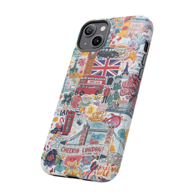 London England Coquette Collage Tough Premium Phone Case - For iPhone 17 Pro Max iPhone 16 Pro iPhone 15 Iphone 14 Plus 13 Pro 12 11 10 XR - Studio40ParkLane