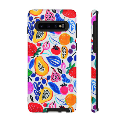 Cute Samsung Phone Case | Aesthetic Samsung Phone Case | Galaxy S23, S22, S21, S20 | Summer Fruit Cocktail, Protective Phone Case
