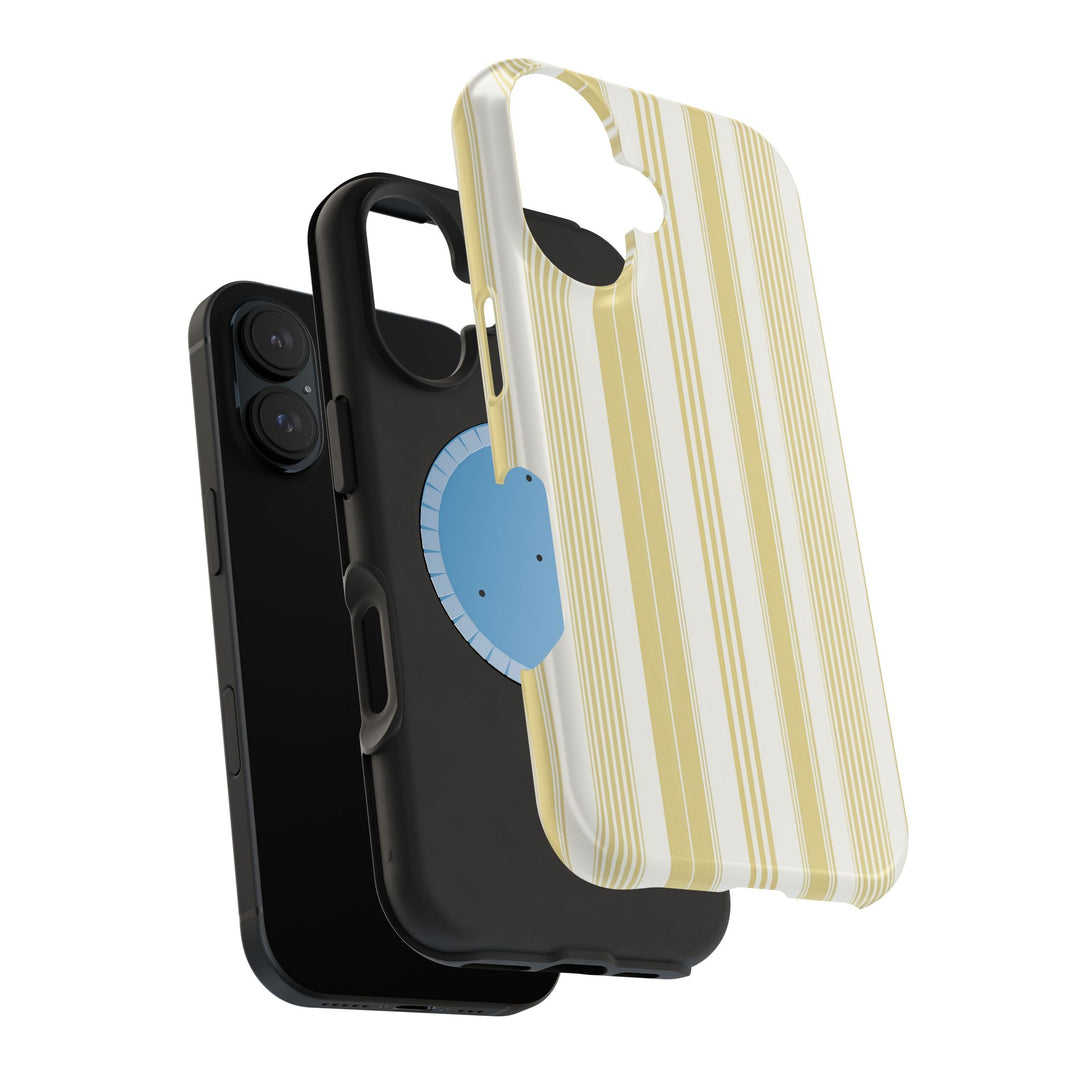 MagSafe Cute Phone Case, Coastal Striped Phone Case for iPhone 17 16 15 14 13 12 Pro Max, Samsung S25 S24 S23 Ultra case