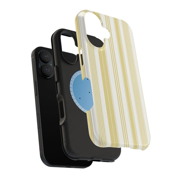 MagSafe Cute Phone Case, Coastal Striped Phone Case for iPhone 17 16 15 14 13 12 Pro Max, Samsung S25 S24 S23 Ultra case
