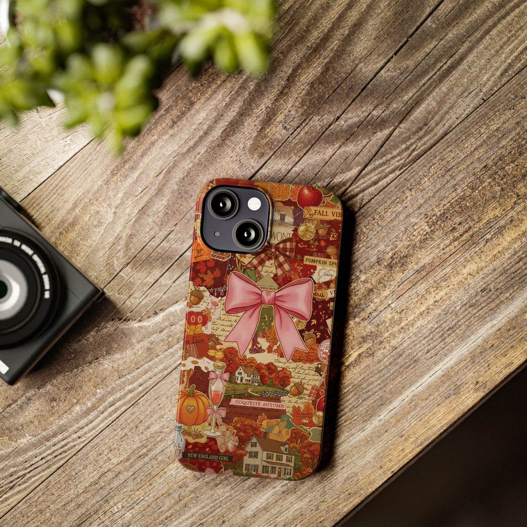 New England fall Coquette Collage Cute Phone Case for Iphone 16 - | iPhone 15 Pro Max Case | iPhone 14 Case Iphone 13 12 11 10 9 8 7 X XS - Studio40ParkLane