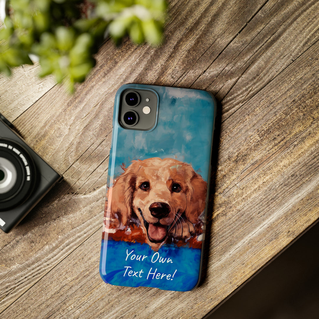 Slim Personalized Cute iPhone Cases - | iPhone 15 Case | iPhone 15 Pro Max Case, Iphone 14 Case, Iphone 14 Pro Max, Iphone 13, Golden Retriever Dog - Studio40ParkLane