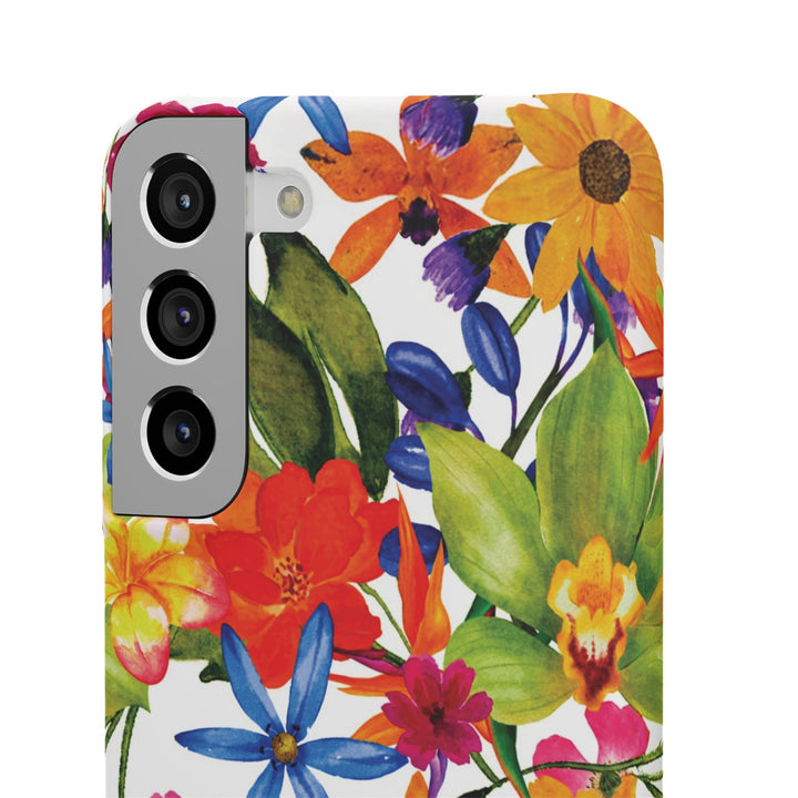Sleek Snap Colorful Flowers Cute Phone Case for iPhone 16 15 14 13 12 11 X Xs Max Xr Pro Plus Samsung Galaxy S24 S23 S22 S21 S20 Note Ultra