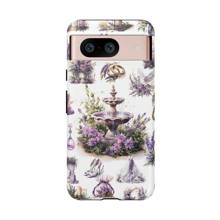 Impact Resistant, Lavender Wedding, Cute Phone Cases for Samsung S24, S23, S22, S21, IPhone 15 pro Iphone 14 pro Iphone 13 IPhone 12 Iphone 11 - Studio40ParkLane