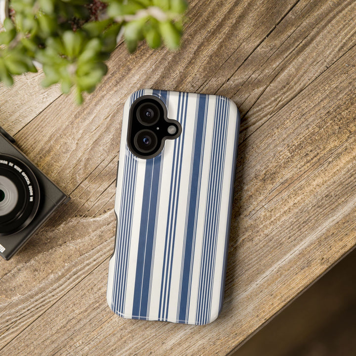 MagSafe Cute Phone Case, Coastal Striped Phone Case for iPhone 17 16 15 14 13 12 Pro Max, Samsung S26 S25 S24 Ultra case - Studio40ParkLane
