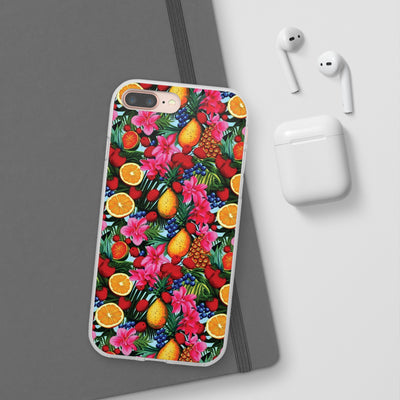 Cute Flexi Phone Cases, For Iphones and Samsung Galaxy Phones, Summer Mixed Fruit, Galaxy S23 Phone Case, Samsung S22 Case, Samsung S21, Iphone 15, Iphone 14, Iphone 13