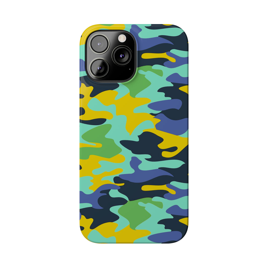 Slim Cute Phone Cases for Iphone - | iPhone 15 Case | iPhone 15 Pro Max Case, Iphone 14 Case, Iphone 14 Pro Max, Iphone 13, Late Spring Camouflage - Studio40ParkLane