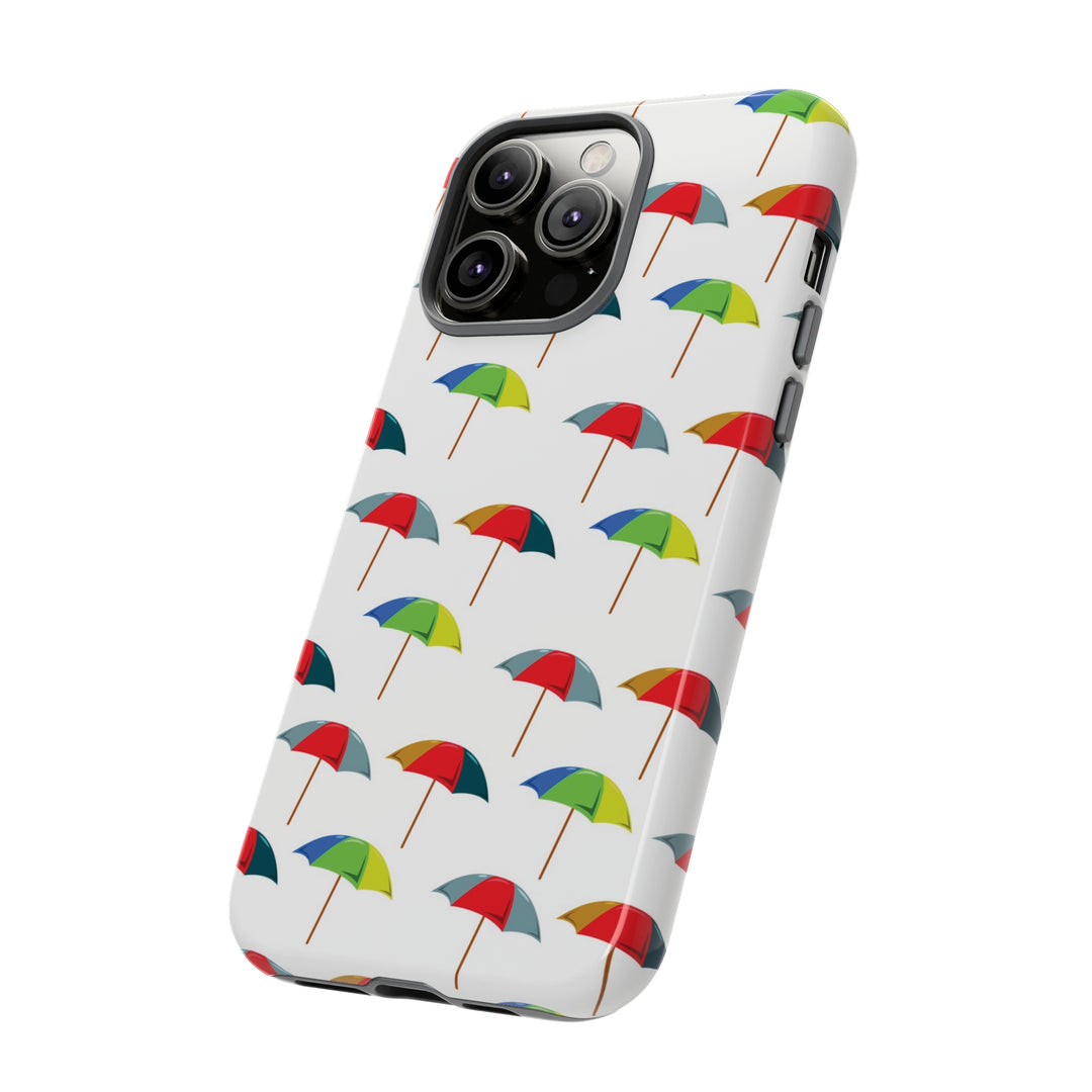 Cute IPhone Case | Colorful Beach Parasols, iPhone 15 Case | iPhone 15 Pro Case, Iphone 14 Case, Iphone 14 Pro Max Case, Protective Iphone Case - Studio40ParkLane