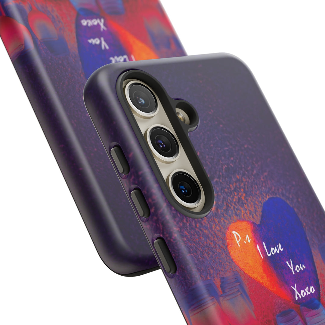 Cute Samsung Case | Cool Iphone Case | PS I love You - Heart, Samsung S24, S23, S22, S21, IPhone 15 Case | Iphone 14 Case, Iphone 13 Case - Studio40ParkLane