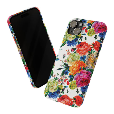 Slim Spring Flowers Gift for Her Cute Phone Cases for Iphone 16 Pro Max | iPhone 15 Case | iPhone 15 Pro Max Case, Iphone 14, 13, 12, 11, 10, 8, 7 - Studio40ParkLane