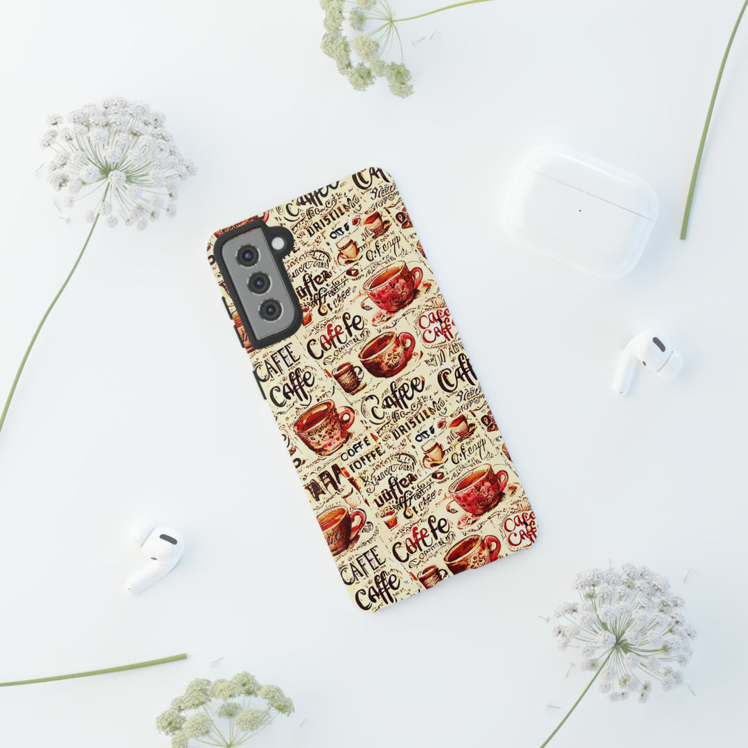 Cute Samsung Phone Case | Aesthetic Samsung Phone Case | Galaxy S23, S22, S21, S20 | Paris Coffee Cup, Protective Phone Case - Studio40ParkLane