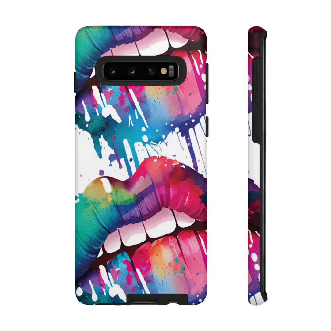 Cute Samsung Phone Case | Aesthetic Samsung Phone Case | Smile Lips Colorful | Galaxy S23, S22, S21, S20 | Luxury Double Layer | Cool - Studio40ParkLane