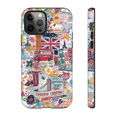 London England Coquette Collage Tough Premium Phone Case - For iPhone 17 Pro Max iPhone 16 Pro iPhone 15 Iphone 14 Plus 13 Pro 12 11 10 XR - Studio40ParkLane