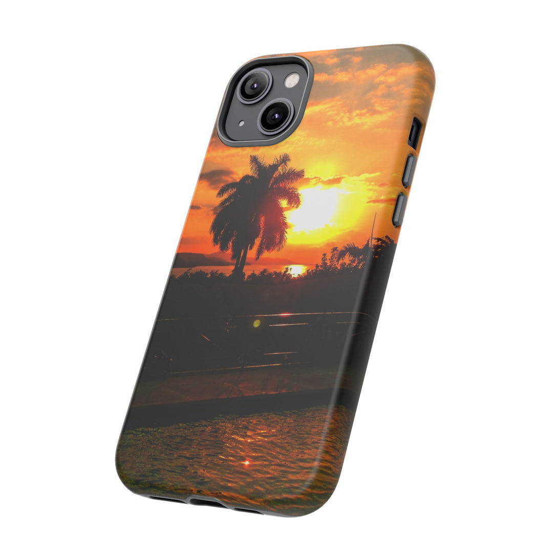 Cute Samsung Case | Cool Iphone Case | Summer Jamaica Pool Sunset, Samsung S24, S23, S22, S21, IPhone 15 Case | Iphone 14 Case, Iphone 13 Case - Studio40ParkLane