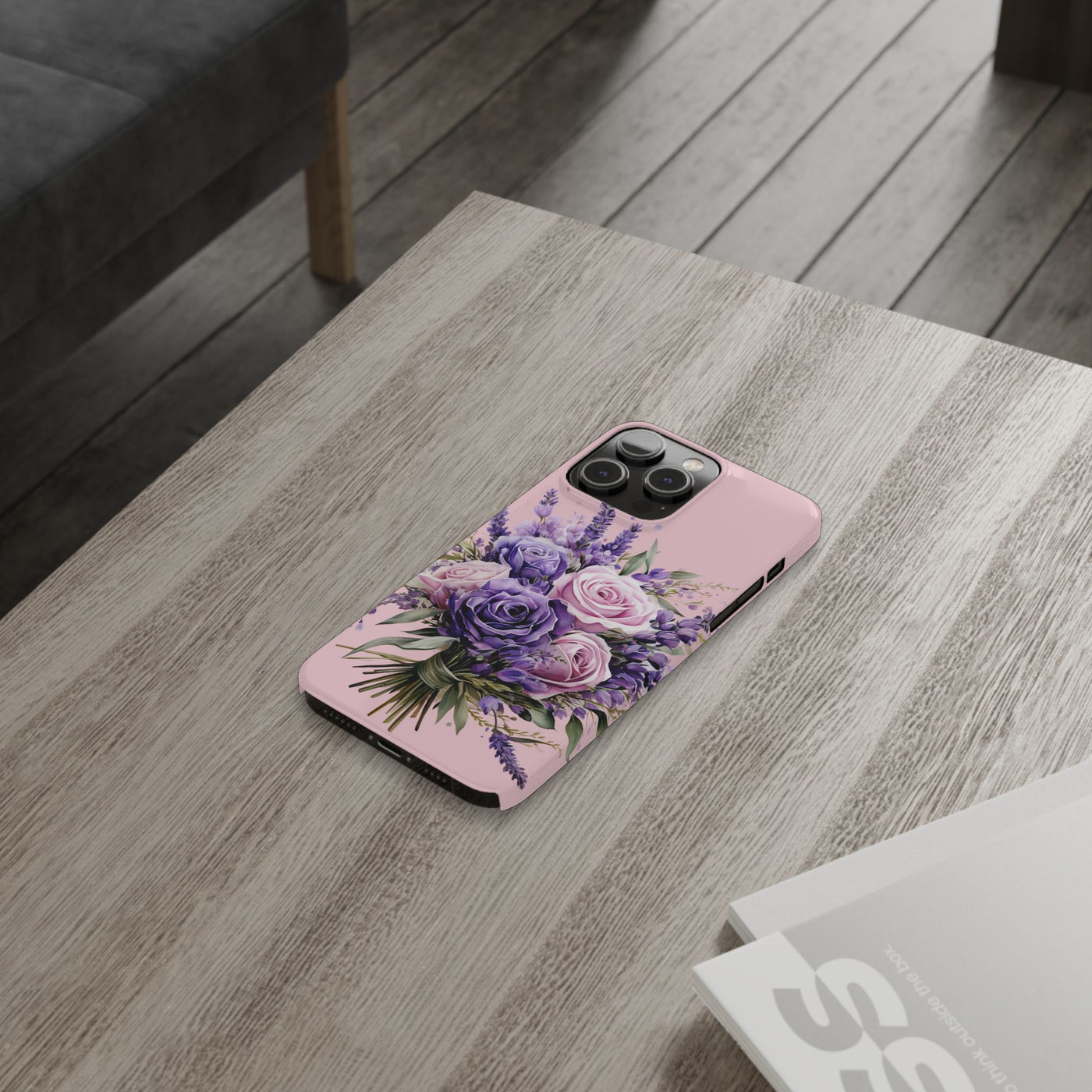 Slim Lavender Bouquet Flowers Cute Phone Cases for Iphone 16 Pro Max | iPhone 15 Case | iPhone 15 Pro Max Case, Iphone 14, Iphone 14 Pro Max, Iphone 13 12 11 8 7