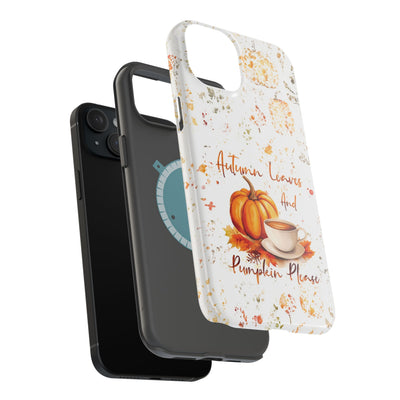 Fall Leaves Pumpkins Tough Magsafe Cute Phone Cases for Iphone | iPhone 15 Case | iPhone 15 Pro Max Case, Iphone 14, Iphone 14 13 12 11 10 9 8 7 - Studio40ParkLane